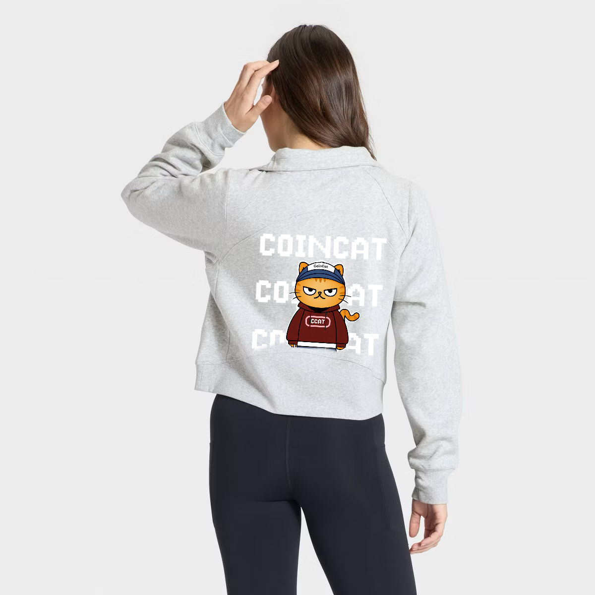 CCAT CLUB® 1/2 Zip Pullover Sweatshirt