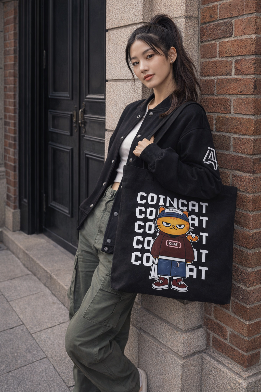 CCATCLUB® COINCAT Street Tote Bag